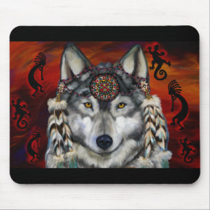 Alfombrilla De Ratón Lobo Gris