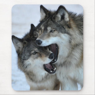 Alfombrilla De Ratón Lobo gris