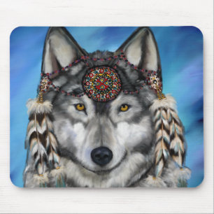 Alfombrilla De Ratón Lobo Gris