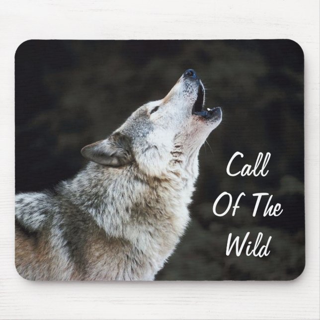 Alfombrilla De Ratón Lobo Mousepad (Frente)
