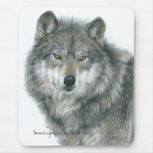 Alfombrilla De Ratón Lobo Mousepad (Frente)
