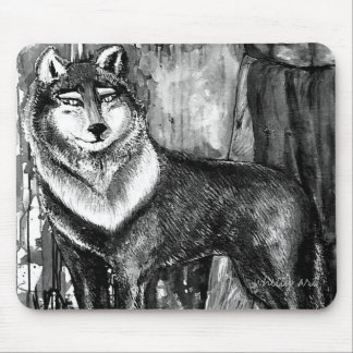 Alfombrilla De Ratón Lobo Mousepad de la guía del alcohol
