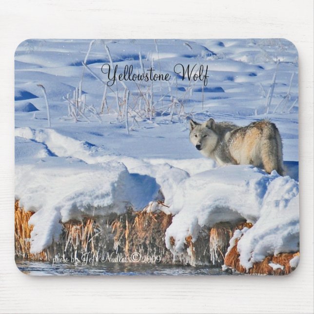 Alfombrilla De Ratón Lobo Mousepad de Yellowstone (Frente)