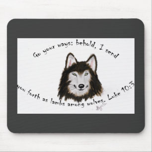 Alfombrilla De Ratón Lobo Mousepad religioso