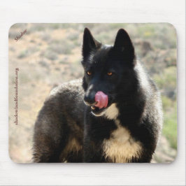 Alfombrilla De Ratón Lobo negro Mousepad