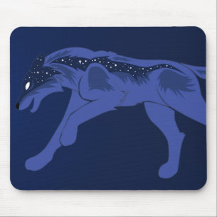 Alfombrilla De Ratón Lobo nocturno