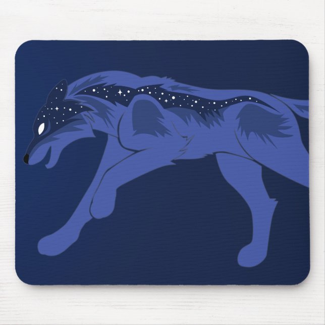 Alfombrilla De Ratón Lobo nocturno (Frente)