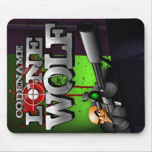 Alfombrilla De Ratón Lobo solitario Mousepad del código