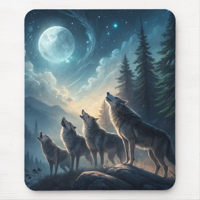 Alfombrilla De Ratón Lobos (Frente)