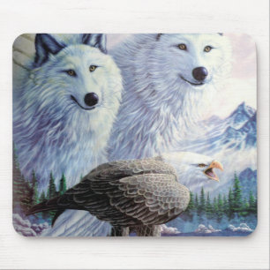 Alfombrilla De Ratón Lobos y águila