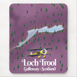 Alfombrilla De Ratón loch trool, galloway, escocia Mapa de viaje