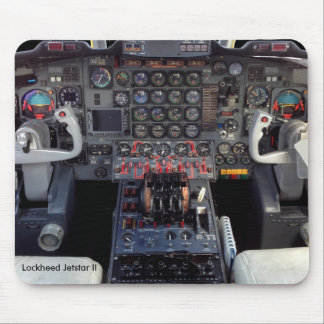 Alfombrilla De Ratón Lockheed Jetstar II Panel de instrumentos y Cockpi