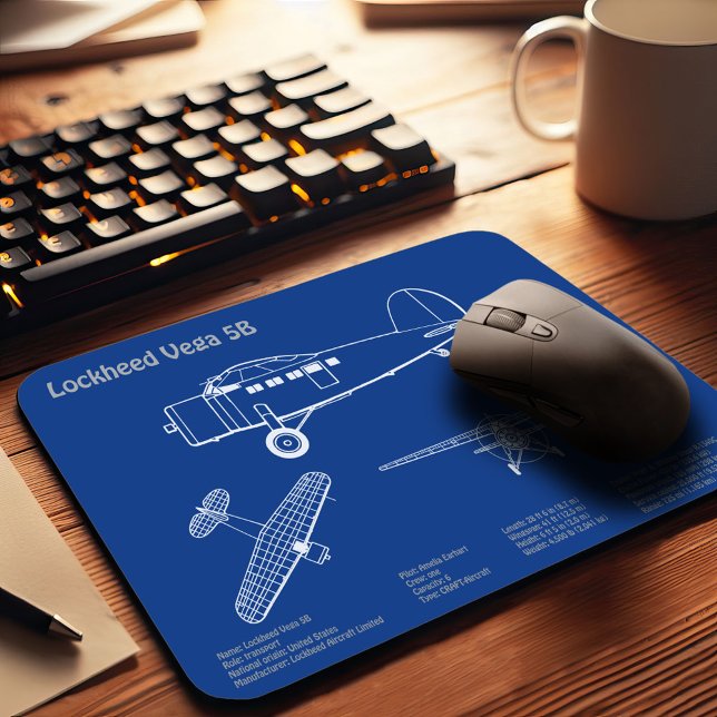 Alfombrilla De Ratón Lockheed Vega 5B - Avión Planes AD (Subido por el creador)