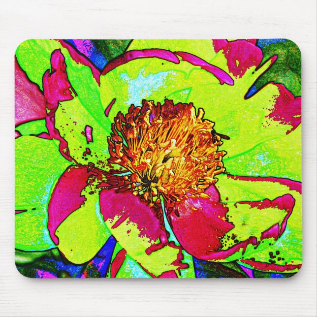 Alfombrilla De Ratón Loco Peony (Frente)