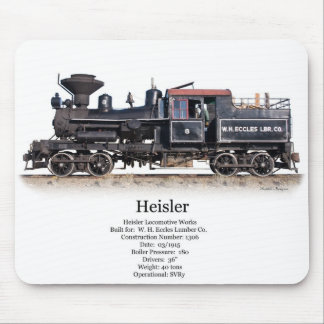 Alfombrilla De Ratón Locomotora de registro Heisler