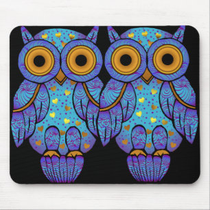 Alfombrilla De Ratón Locura de medianoche Mousepad del búho de H00t