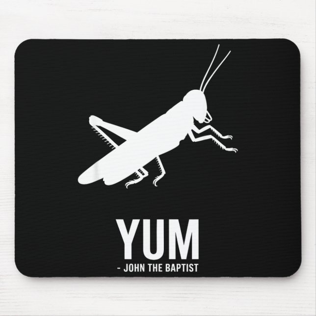 Alfombrilla De Ratón Locust John The Baptist Funny Christian New Testam (Frente)