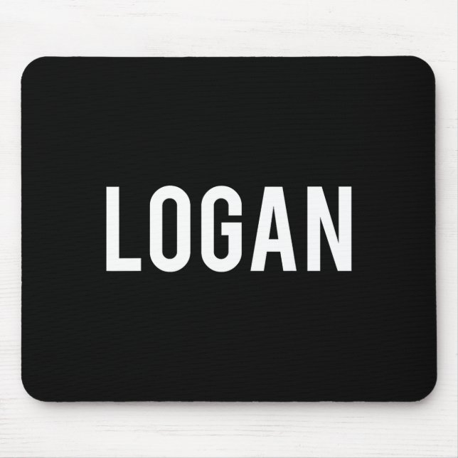Alfombrilla De Ratón Logan - Cool New Funny Name Fan Gift Tee  (Frente)