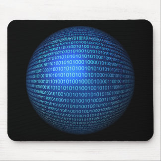 Alfombrilla De Ratón Lógica binaria azul Mousepad