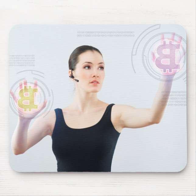 Alfombrilla De Ratón Logo de Bitcoin (Frente)