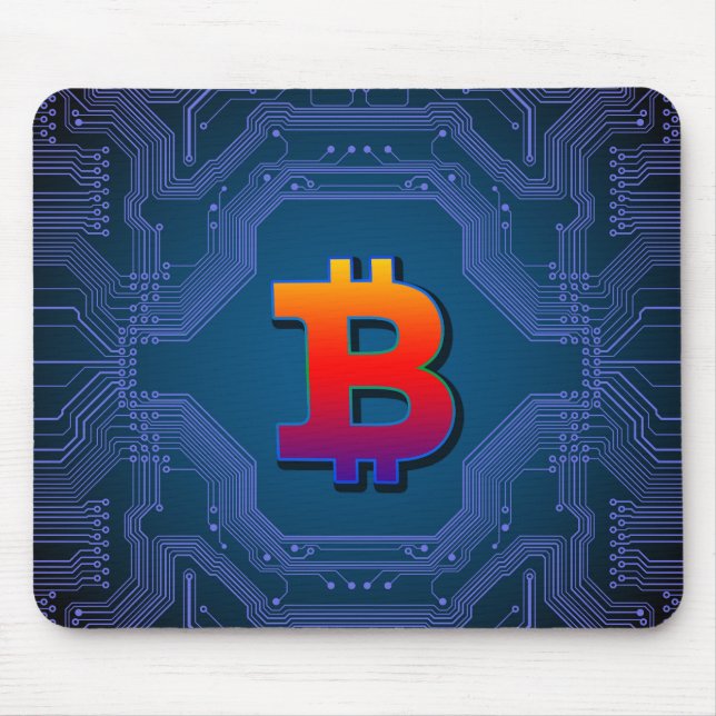 Alfombrilla De Ratón Logo de Bitcoin (Frente)