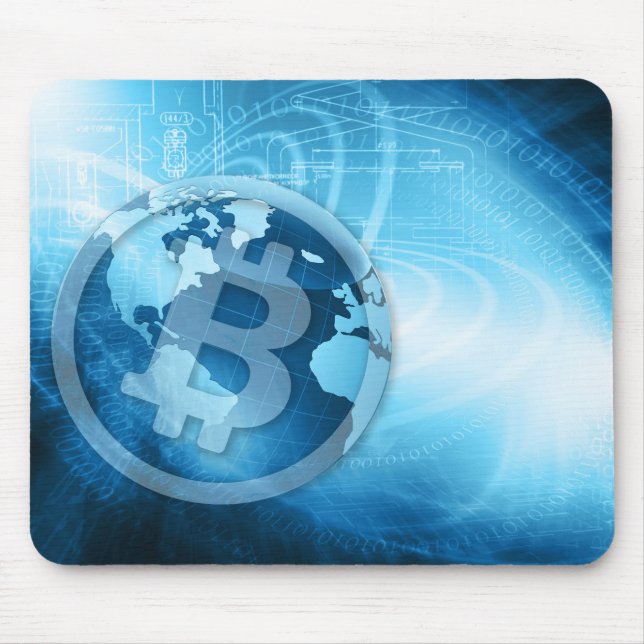 Alfombrilla De Ratón Logo de Bitcoin (Frente)