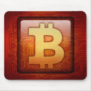 Alfombrilla De Ratón Logo de Bitcoin