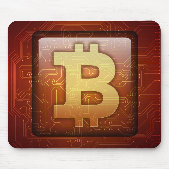 Alfombrilla De Ratón Logo de Bitcoin (Frente)