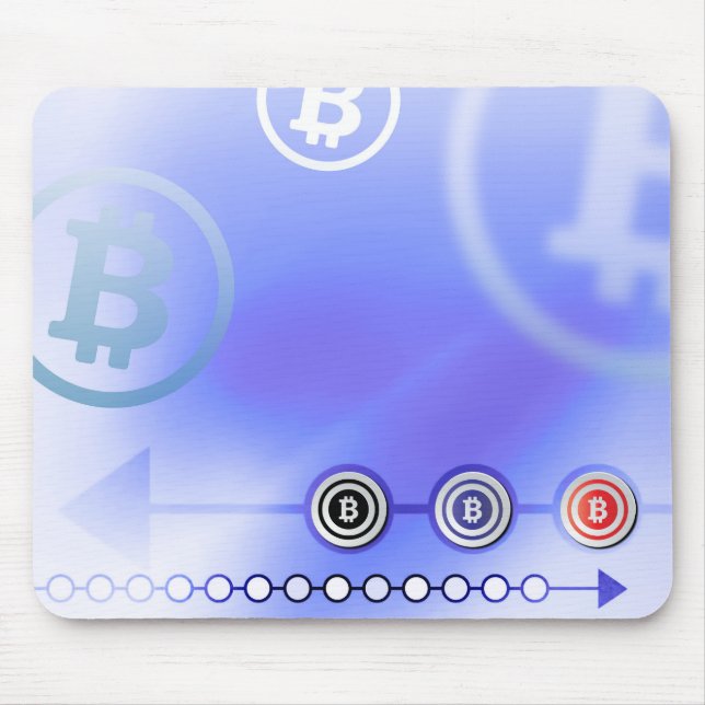 Alfombrilla De Ratón Logo de Bitcoin (Frente)