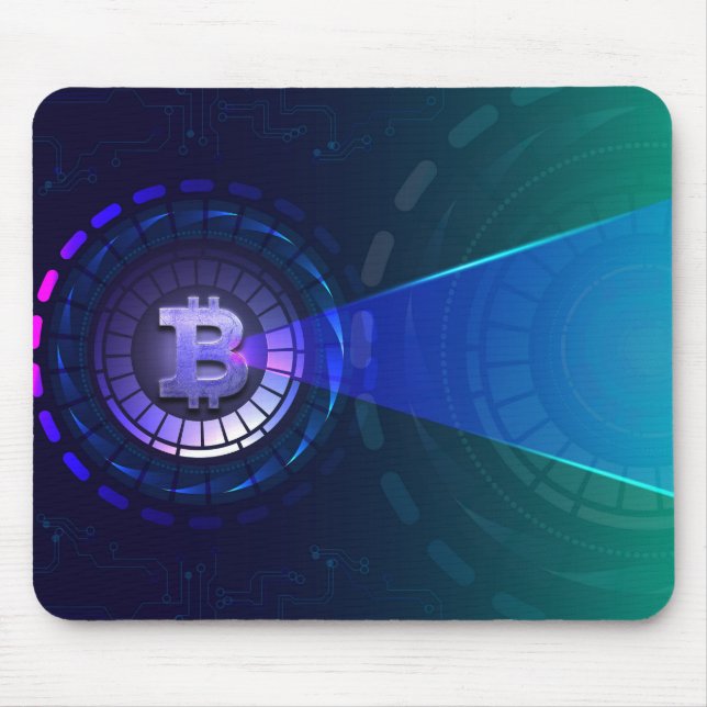 Alfombrilla De Ratón Logo de Bitcoin (Frente)
