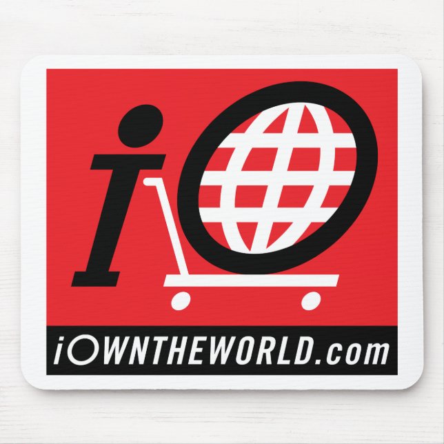 Alfombrilla De Ratón Logo de iOwnTheWorld.com (Frente)
