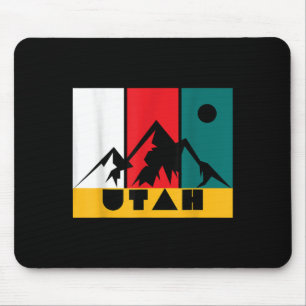 Alfombrilla De Ratón Logo de la época Utah - Park City Utah - Esquí ret