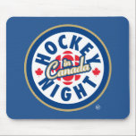 Alfombrilla De Ratón Logo de la Noche de Hockey en Canadá<br><div class="desc">El presente logotipo utilizado desde 1998. La noche de hockey en Canadá es la marca usada para las presentaciones de televisión canadienses de la Liga Nacional de Hockey. Aunque el nombre se ha usado para todas las transmisiones de NHL en CBC Television (independientemente de la hora del día), Hockey Night...</div>