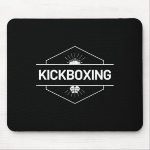 Alfombrilla De Ratón Logo de pelea de kickboxing