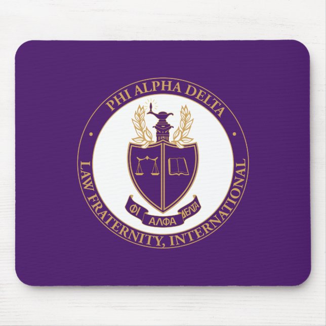 Alfombrilla De Ratón Logo de Phi Alpha Delta (Frente)