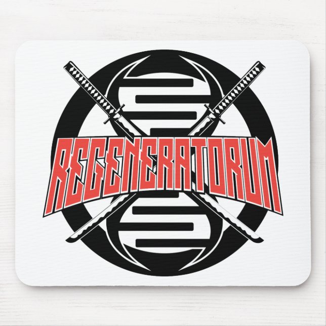 Alfombrilla De Ratón Logo de Regeneratorum "True Red" (Frente)