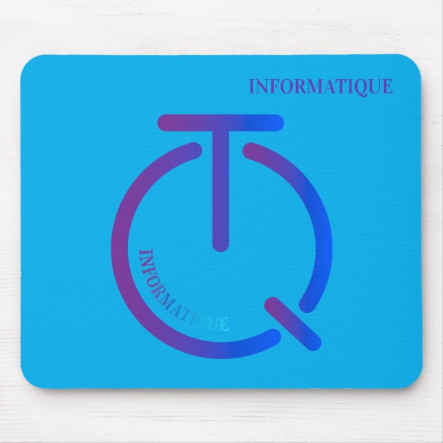Alfombrilla De Ratón logo de tecnología informática (Frente)
