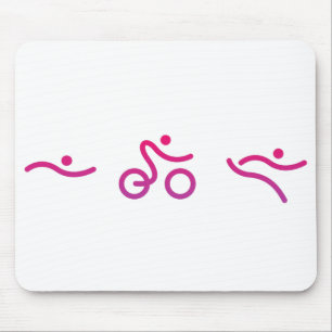 Alfombrilla De Ratón Logo de Triathlon