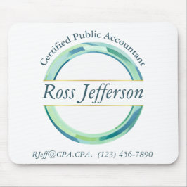 Alfombrilla De Ratón Logo del Círculo Azul