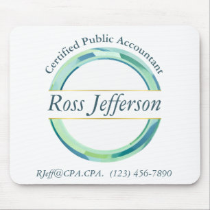 Alfombrilla De Ratón Logo del Círculo Azul