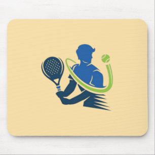 Alfombrilla De Ratón Logo del Club de Tenis - Acción dinámica, estilo d
