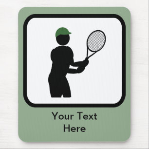 Alfombrilla De Ratón Logo del personalizable Tennis Player