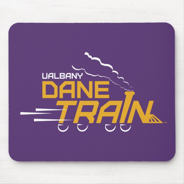 Alfombrilla De Ratón Logo del Tren de Dane de la UAlbany (Frente)