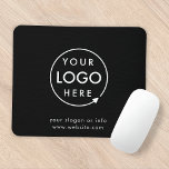 Alfombrilla De Ratón Logo | Empresa comercial Minimalista<br><div class="desc">Una sencilla plantilla de negocios en negro personalizado con un estilo minimalista moderno que se puede actualizar fácilmente con el logotipo y el texto de su empresa. Si necesitas ayuda para personalizar este producto, por favor contáctame con el botón de mensaje que aparece a continuación y estaré encantado de ayudarte....</div>