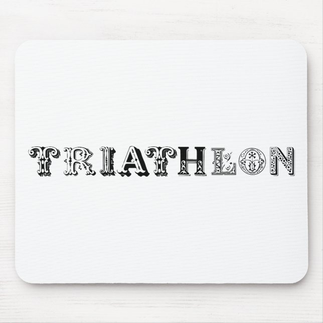 Alfombrilla De Ratón Logo genial de Triatlón para todos los amantes del (Frente)