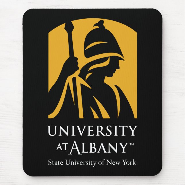 Alfombrilla De Ratón Logo icónico de la Universidad de Albany (Frente)