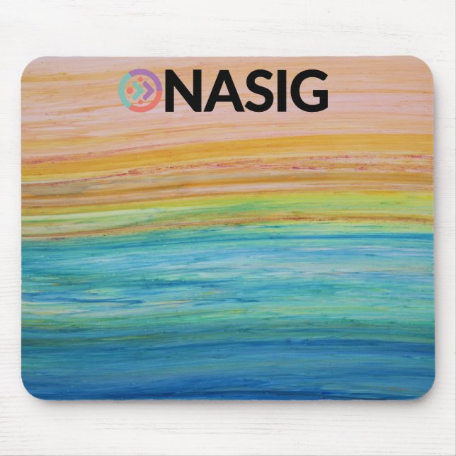 Alfombrilla De Ratón Logo negro de la almohadilla del ratón (Frente)