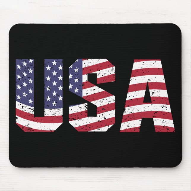 Alfombrilla De Ratón Logo Patriótico "All American" (Frente)