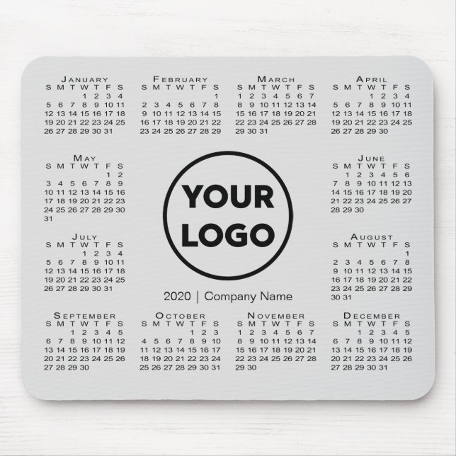 Alfombrilla De Ratón Logo simple de la Compañía de Negocios del Calenda (Frente)
