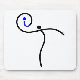 Alfombrilla De Ratón logotipo, 01 negro/azul.